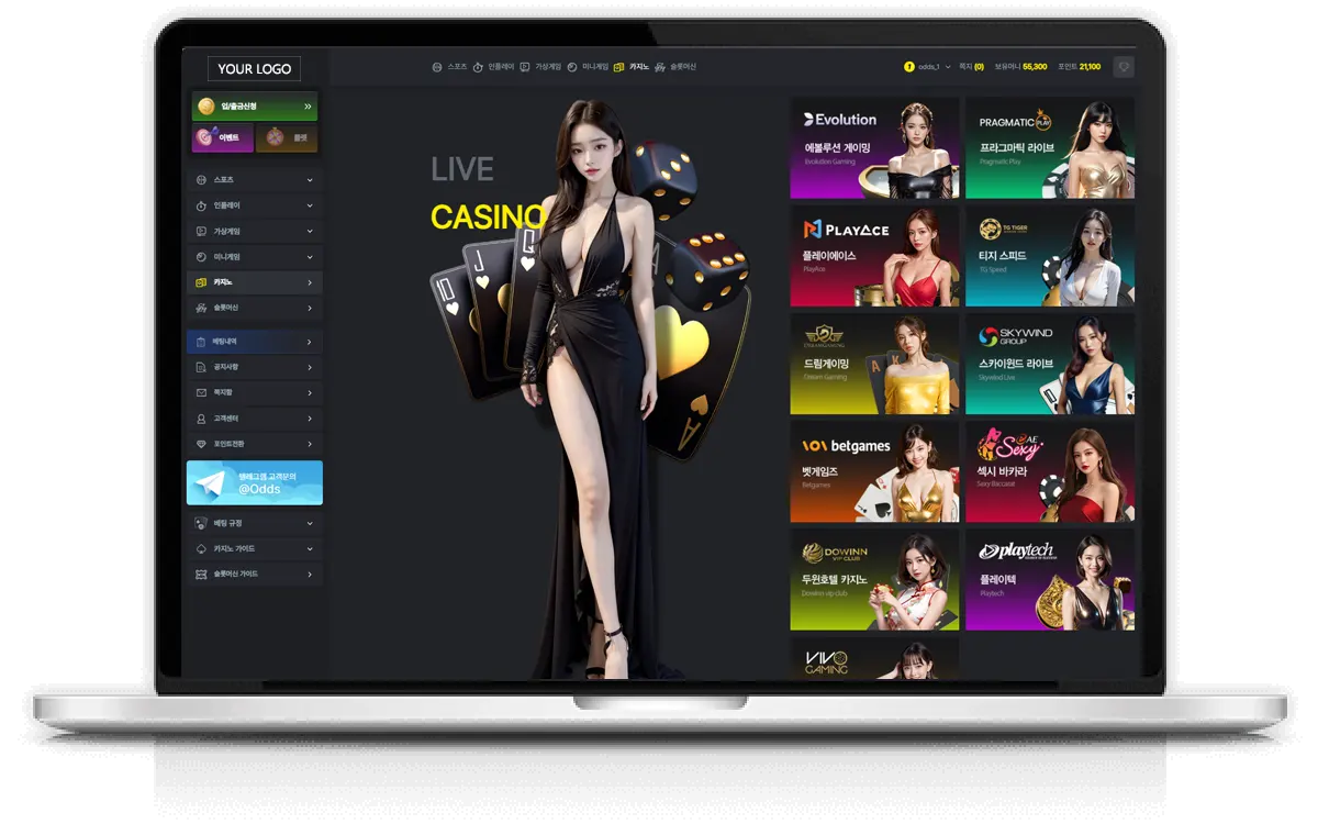 카지노 솔루션 - pc 인터페이스